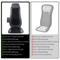 Coussin de massage électrique Shiatsu extensible et réglable pour le dos, vibrant et chauffant, tapis de chaise de massage pour siège de voiture.