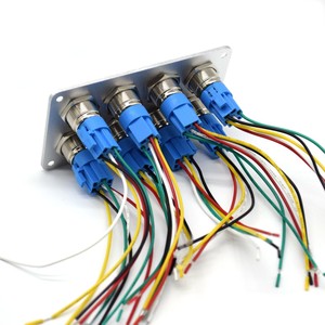 YH-DY-23-8 Metal frosted panel, 8-position metal button panel, 16A DC12V, aluminum oxide, button <b>switch</b> - Product Image 4