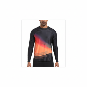 Ropa de playa Rash Guard de manga larga para hombre para surf y natación Camisas de capa base Rashguards Sports Rash Guards - Product Image 1