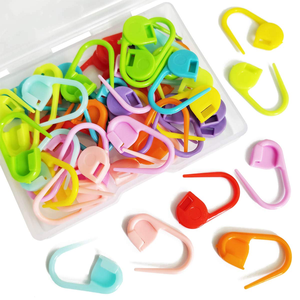 Wholesale 1000Pcs/Bag Mixed Color Plastic Knitting Tool Locking Stitch Markers Knitting Needle <b>Clip</b> <b>Hook</b> - Product Image 1