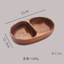 <span class=keywords><strong>Plateau</strong></span> <span class=keywords><strong>diviseur</strong></span> de collations et de fruits pliant et intégrant en bois de noyer sud-américain de qualité supérieure pour un usage domestique-exquis et pratique - Product Image 4