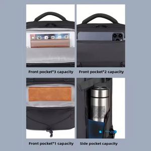 Bulk Custom <b>Rucksack</b> Magnetic Waterproof Travel Smart Office Business Bagpack Student Bagpack Back Pack Laptop Backpack for Men - Product Image 6