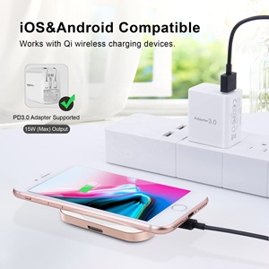 Chargeur sans <span class=keywords><strong>fil</strong></span> magnétique fin 3 en 1 de qualité supérieure, portable, type C 9V/2A pour IWatch, pour <span class=keywords><strong>Iphone</strong></span>, pour les voyages et le bureau à domicile - Product Image 3
