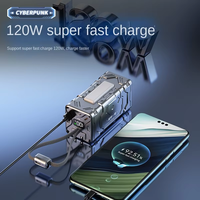 Nouveaux produits les plus vendus, batterie externe mobile en plastique au lithium polymère, charge ultra-rapide 22,5 W, écran LED, 20,00 mAh