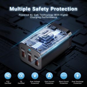 2025 Usine Vente Chaude <span class=keywords><strong>USB</strong></span> <span class=keywords><strong>C</strong></span> <span class=keywords><strong>Chargeur</strong></span> 200W 6 Ports <span class=keywords><strong>Chargeur</strong></span> De Bureau PD 100W GaN Station De Recharge De Téléphone Rapide pour <span class=keywords><strong>Chargeur</strong></span> D'ordinateur Portable - Product Image 3