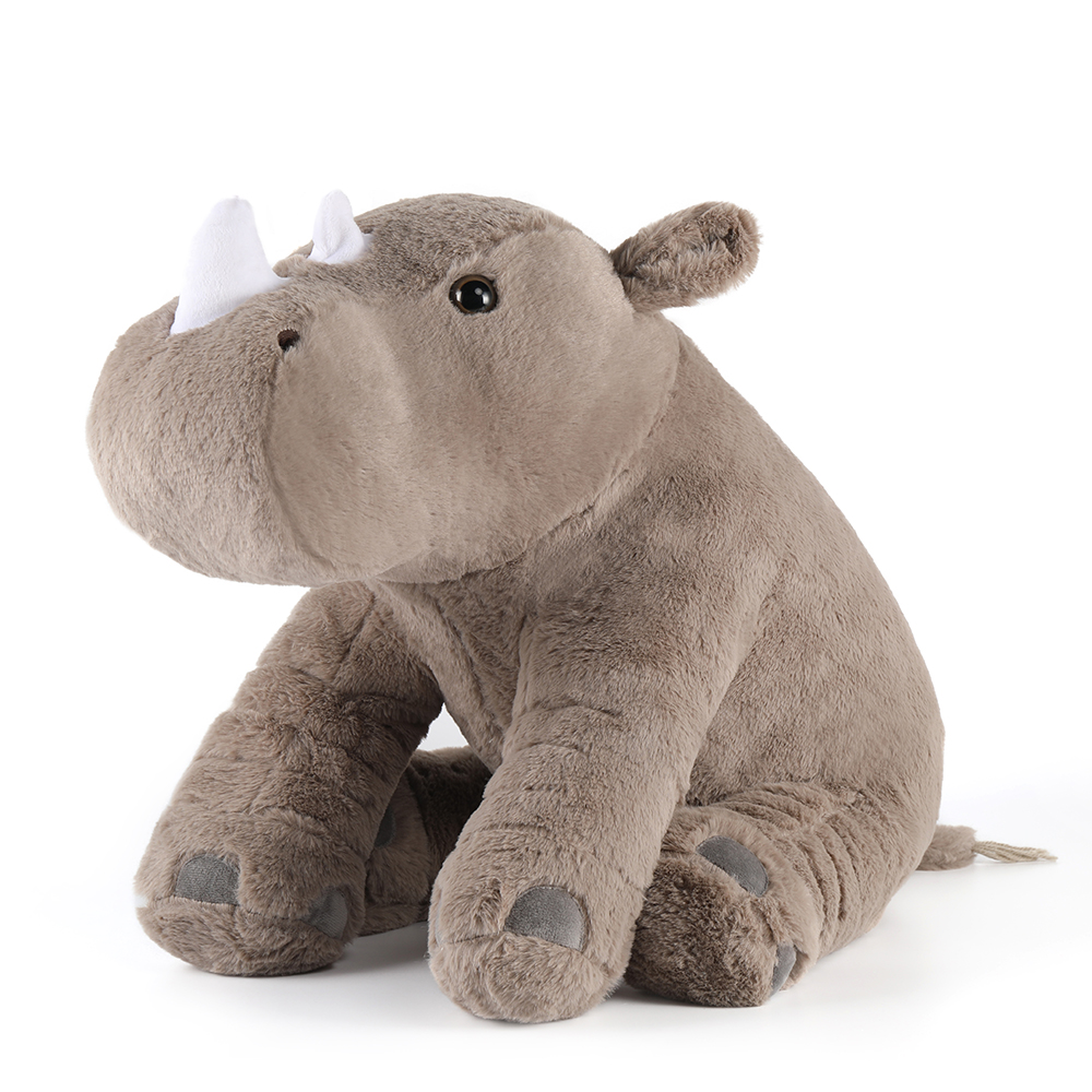Peluche de rinoceronte gris