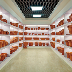 Pot de fleurs en plastique demi-rond à fixer au mur <span class=keywords><strong>pour</strong></span> plantes d'intérieur et d'extérieur - Product Image 6
