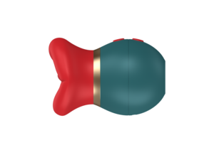 Vibratore Rosso a Forma di Labbra per Adulti, con Funzione di Leccata e Suzione, Stimolatore per Seno e Capezzoli, Impermeabile - Product Image 5