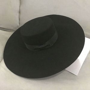 Custom Fedora Hats Women Wool Vintage Wide Brim Fedora Hat - Product Image 4