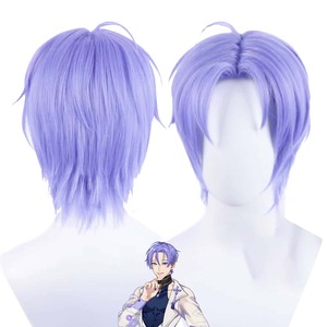 Parrucca per Cosplay di Halloween Game Nu: Olivine <span class=keywords><strong>Eiden</strong></span> Blade Kuya Edmond Aster Yakumo Quincy, Verde Blu Rosa Arancione Viola GAHC-102 - Product Image 3