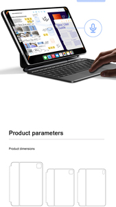 Laudtec Ultra Thin and High Quality Magnetic <b>Keyboard</b> Case for M4 iPad 10th/11th/Air 11/Pro 11/Air 13/Pro 13 Magic <b>Keyboard</b> Case - Product Image 6