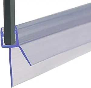 Douchedeur Siliconen Rubberen Afdichtingsstrip Lekt Flexibele Duurzame Pvc-Weerstrip Badkamer Frameloze Glazen Deurbodemveger