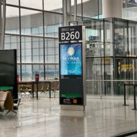 Affichage des informations des départs aériens, cadre en aluminium, 12V basse tension, affichage FIDS suspendu au plafond