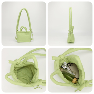 <span class=keywords><strong>Borsa</strong></span> Tote Imbottita in Nylon alla Moda con Chiusura a Cerniera, Impermeabile, Mini <span class=keywords><strong>Zaino</strong></span> Leggero da Viaggio per Donne - Product Image 4