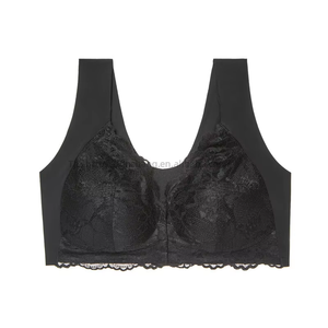 Meilleures ventes : Lingerie féminine sexy grande taille en dentelle, fermeture avant, sans armatures, tendance - Product Image 5