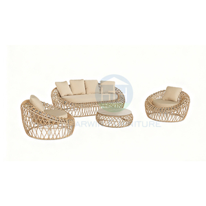 Conjunto de Sofás Personalizável para Varanda, Apartamento, Resort à Beira-Mar, Mobiliário de Jardim, Sofá Externo - Product Image 6