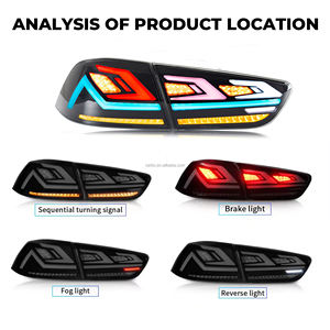 Lámpara trasera LED de movimiento DK para Mitsubishi Wing God 2008-2018 <span class=keywords><strong>grupo</strong></span> de luces traseras luz trasera LED modificada RGB montaje modificado - Product Image 4