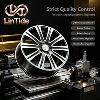 Rueda Forjada de Doble Radiación con Acabado Gunmetal, Estilo OE, Llanta de Repuesto de Alta Capacidad de Carga, Venta al por Mayor para Exportación