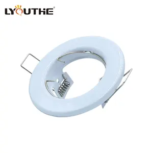 Round Fixed Iron Recessed Ceiling 80mm Diameter GU10 Spot Light Fitting