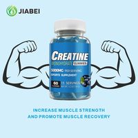 Permen Creatine Monohydrate 5000mg Bebas Gula Rasa Blueberry untuk Mendukung Pemulihan dan Kekuatan Otot OEM Label Pribadi