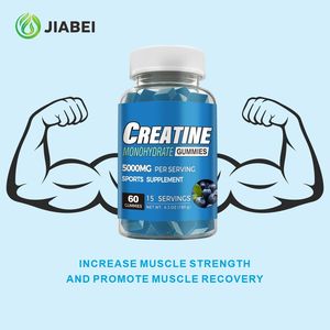 Gomitas de Creatina Monohidrato 5000mg Sin Azúcar con Sabor a Arándano para Apoyo a la Recuperación y Fuerza Muscular, Marca Privada OEM - Product Image 6
