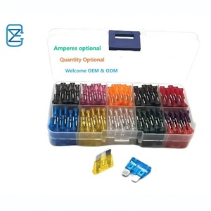 Kit de <span class=keywords><strong>Fusibles</strong></span> para Auto ATO ATC 1A-40A, Juego de <span class=keywords><strong>Fusibles</strong></span> de Cuchilla Estándar, Mini, Micro, Mixtos para RV, Vehículo, Camión, Barco, Yate - Product Image 1