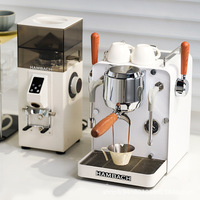 Machine à café expresso électrique en acier inoxydable 7106 Système d'infusion portable avec système d'eau chaude pour usage domestique et hôtelier