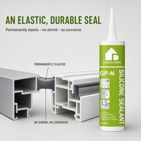 Scellant en silicone blanc FEIDU GP-N 300 ml pour la construction et la menuiserie, imperméabilisation, emballage en vrac OEM