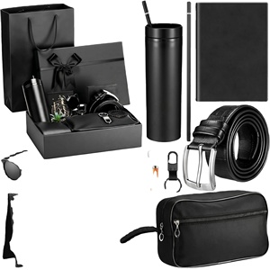 Coffret Cadeau Fête des Pères avec Gobelet, Ceinture en Cuir, Lunettes de Soleil – Souvenir pour Témoin, Anniversaire, Cadeau d'Affaires pour Homme - Product Image 1