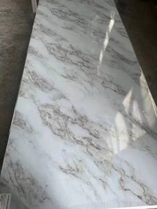 3 मिमी उच्च चमकदार uv संगमरमर शीट बोर्ड उचित मूल्य नई pvc बोर्ड + संगमरमर डिजाइन + uv कोटिंग दीवार मोल्डिंग पर गोंद - Product Image 3