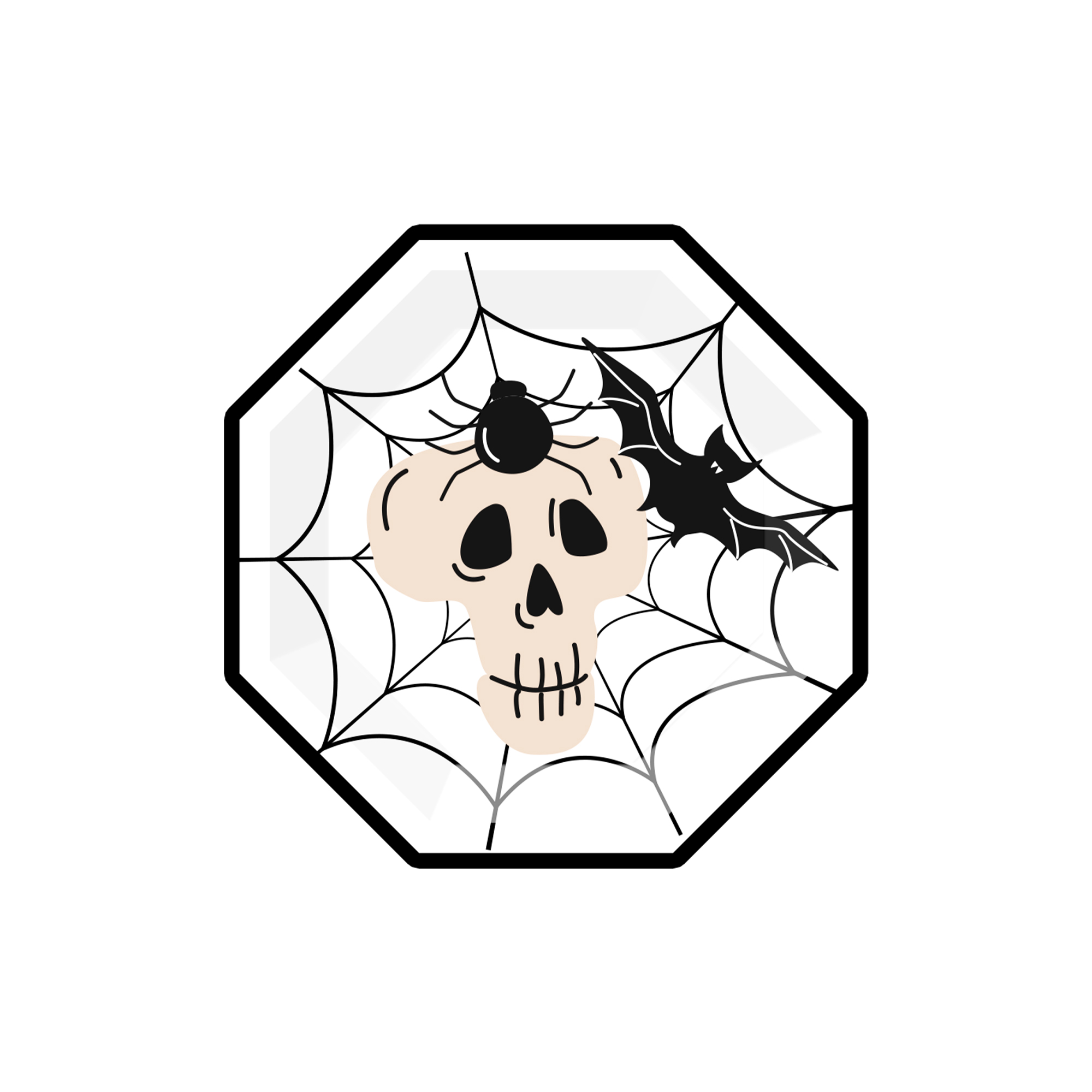 Plato de papel de 8 pulgadas * 8 unidades