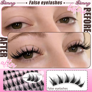 300PCS Little Devil Style <b>Lash</b> <b>Extensions</b> 10-16mm Including <b>Glue</b> Tweezers Cotton Swabs Manga <b>Lashes</b> Natural Voluminous - Product Image 2
