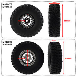 <span class=keywords><strong>ล้อ</strong></span>แม็กพร้อม<span class=keywords><strong>1.9</strong></span>ดุมล้ออัลลอยด์ของแท้ชิ้นส่วนรถยนต์โมเดลรถบังคับวิทยุ1/10 TRX4ตีนตะขาบ RC - Product Image 6