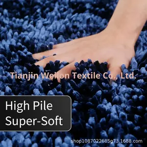 <span class=keywords><strong>Tapis</strong></span> <span class=keywords><strong>de</strong></span> bain carré <span class=keywords><strong>de</strong></span> luxe <span class=keywords><strong>haut</strong></span> <span class=keywords><strong>de</strong></span> <span class=keywords><strong>gamme</strong></span>, <span class=keywords><strong>de</strong></span> haute qualité, brillant, à motif océanique floqué, doux, moelleux, lavable en machine, super absorbant - Product Image 6