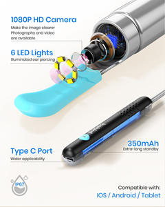 बीबर्ड फैक्ट्री की कीमत R1 दृश्य कान कैमरा वाईफाई एचडी 1080p कान स्कोप एंडोस्कोप कान मोम क्लीनर हटाने - Product Image 4