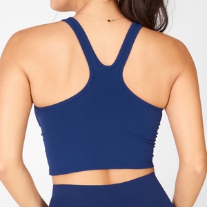 Top Deportivo Corto de Alta Calidad al por Mayor para Yoga, Top Deportivo con Espalda Cruzada para Mujer, Top de Yoga para Entrenamiento Físico - Product Image 5