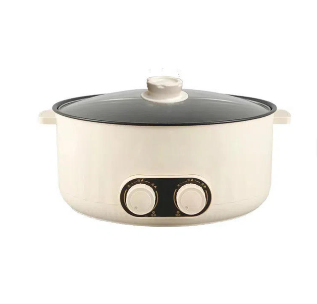 Household Big Capacity Electric Hot Pot and Multi-functional Electric Frying Pan Non Stick Inner Electric Multicooker
