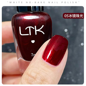 Vernis à ongles blanc sans cuisson 7ml brillant longue tenue pour les ongles des orteils - Product Image 3