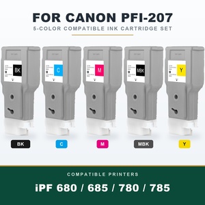 Cartucho de Tinta Compatible OCB PFI-207 con 300ML de Tinta Pigmentada y Chip para Impresora Canon iPF 680 685 780 785, Listo para Usar - Product Image 1