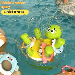 Jouet <span class=keywords><strong>de</strong></span> <span class=keywords><strong>bain</strong></span> tortue en plastique ABS écologique BJQ OEM, arroseur d'eau, jeu <span class=keywords><strong>de</strong></span> lancer d'anneaux pour enfants, emballage en boîte <span class=keywords><strong>de</strong></span> couleur - Product Image 5