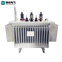 Transformateur triphasé abaisseur 11/15 kV 100/315 kVA 630 kVA 1000 kVA 1600 kVA immergé dans l'huile pour distribution électrique