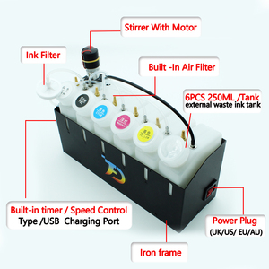 Kit de système de circulation CISS à encre blanche DTF 5 en 1 pour <span class=keywords><strong>Epson</strong></span> <span class=keywords><strong>ET</strong></span> <span class=keywords><strong>8550</strong></span> 8050 8500 18100 8180 RIP 11.2 /3/4 régulateur de vitesse de collecteur DTF - Product Image 4