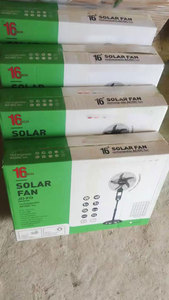 Ventilador Solar Recargable de 16 Pulgadas con Luz LED y Panel Solar, de Alta Eficiencia Energética y una Sola Velocidad - Product Image 4