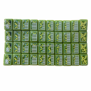 Tuiles de mahjong américaines modernes en acrylique sur mesure à 3 couches avec 160 cartes pour 4 joueurs, jeu élégant et luxueux pour adultes, cadeau - Product Image 3