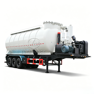 Remolque Cisterna de Succión de Cenizas al Vacío de Tres Ejes y 35 Metros Cúbicos, Camión de Transporte con Descarga Neumática de Alta Carga - Product Image 1
