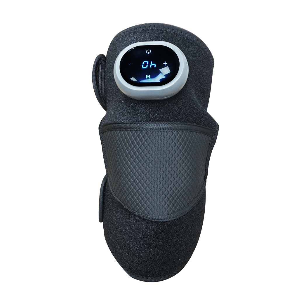 Cordless Knee Massager with Electric Heating & 3 Levels | Rechargeable Heated Knee Brace for Pain Relief, Vibration Massage for Arthritis & Joint Recovery – Portable Wrap for Sports Injury (Qatar)