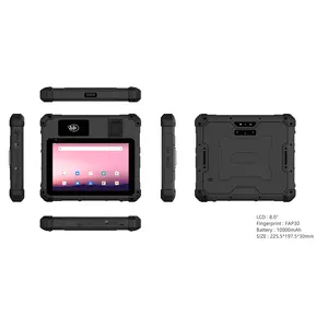 Планшет Tablette Android 4g Lte 4gb Ram биометрический сканер отпечатков пальцев Сканер штрих-кодов Водонепроницаемый Прочный Android планшетный ПК с RFID-считывателем