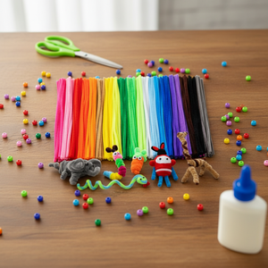 Limpiapipas de Colores Surtidos con Ojos Saltones, Limpiapipas Premium para Proyectos de Arte Escolares y Manualidades Navideñas, Manualidades para Niños - Product Image 4