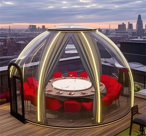 Moderno prefabbricato casa del contenitore <span class=keywords><strong>per</strong></span> il campeggio all'aperto Resort <span class=keywords><strong>Glamping</strong></span> trasparente bolla tenda in policarbonato cupola <span class=keywords><strong>per</strong></span> alberghi vendita - Product Image 2