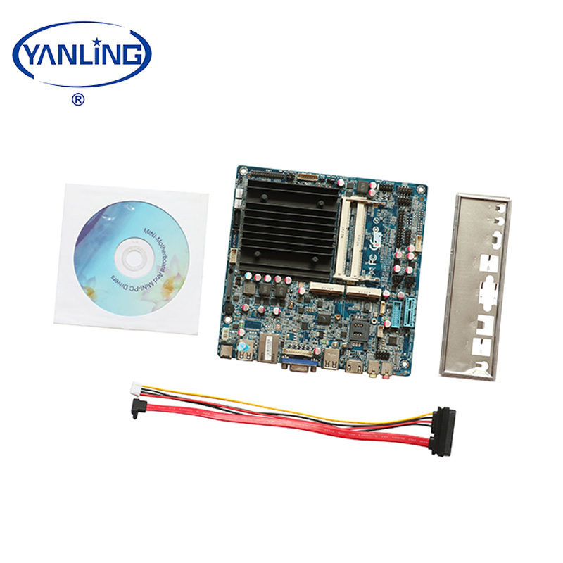 Moins cher industriel intel J1900 CPU itx mini pc dc 12 V intégrée carte mère intégrée